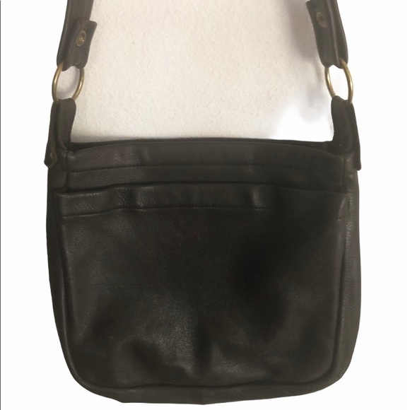 VTG Soft Genuine Deer Skin Shoulder Bag Brown Flap Front 10X11 Lined Cross~Body - Picture 2 of 7